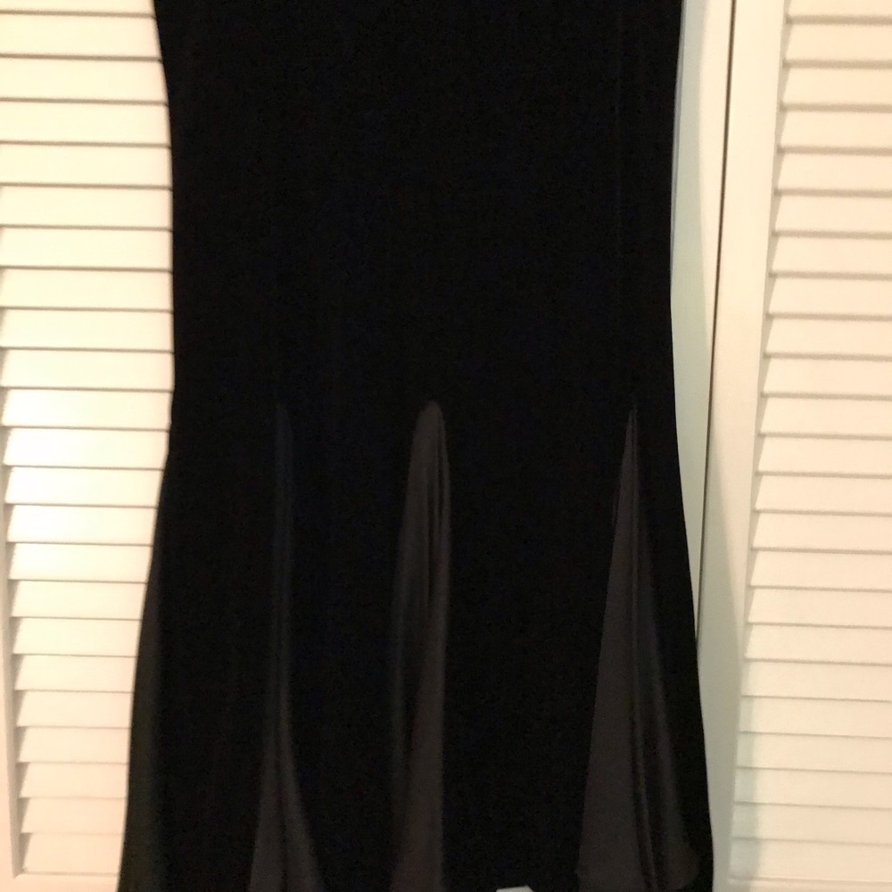 Black velvet skirt